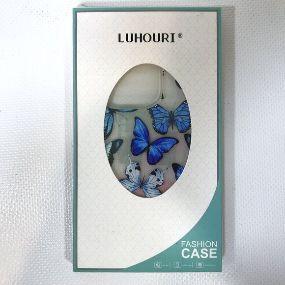 iPhone 15 Pro Case Blue Butterflies 6.1 inch - Picture 2 of 5
